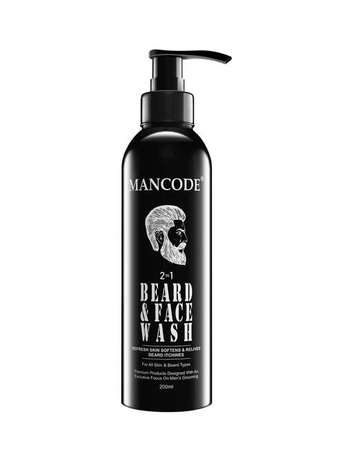 mancode 2 in1 beard and face wash, 200ml - 17855943 - Very Small Image - 1