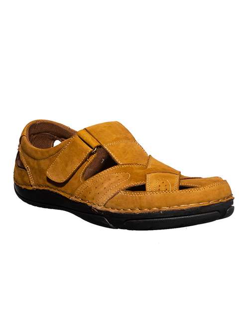 tan leather back strap sandals - 17904072 - Very Small Image - 1