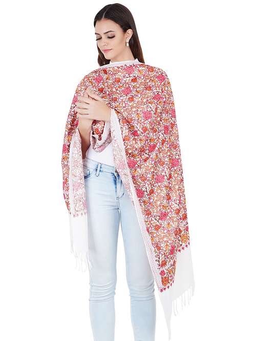 women's floral print stole - 17967840 - Very Small Image - 1