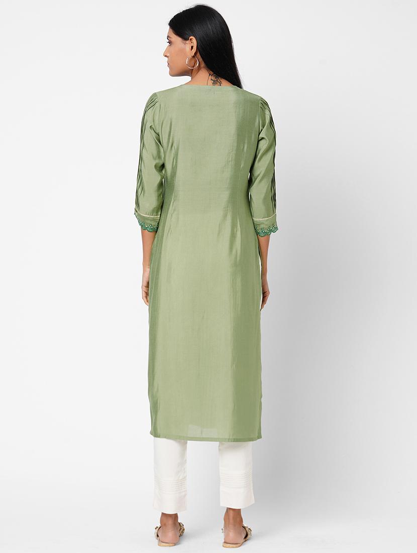 women's straight kurta - 17971042 - Zoom Image - 2