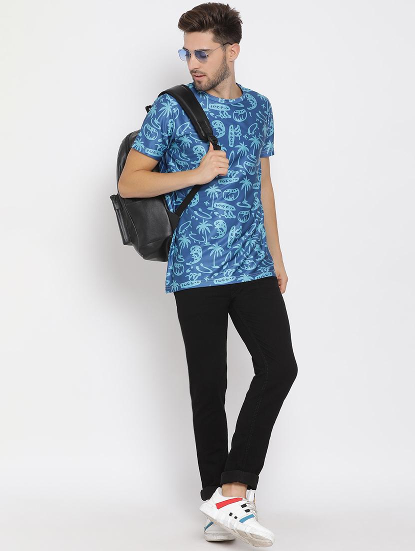 blue printed t-shirt - 17976541 - Zoom Image - 3