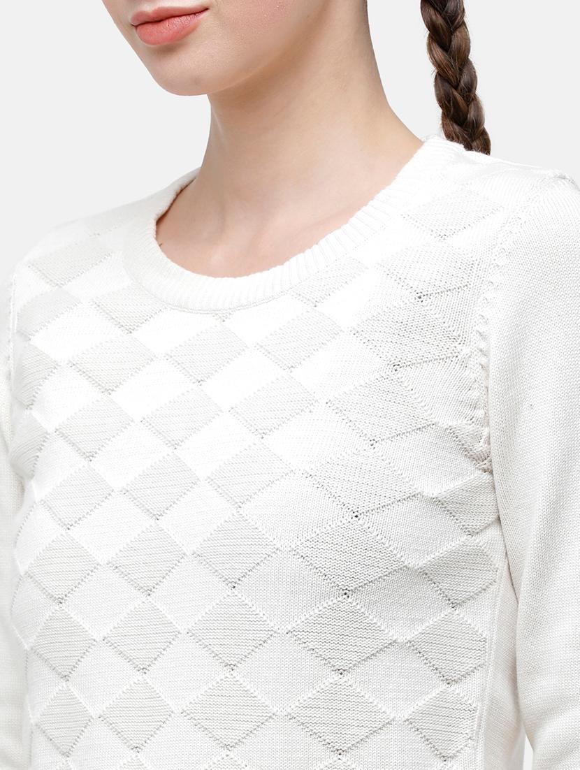 round neck solid self design pullover - 17976971 - Zoom Image - 5