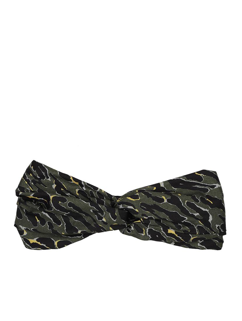 printed viscose green headband and scrunchy combo pack - 17987256 - Standard Image - 2