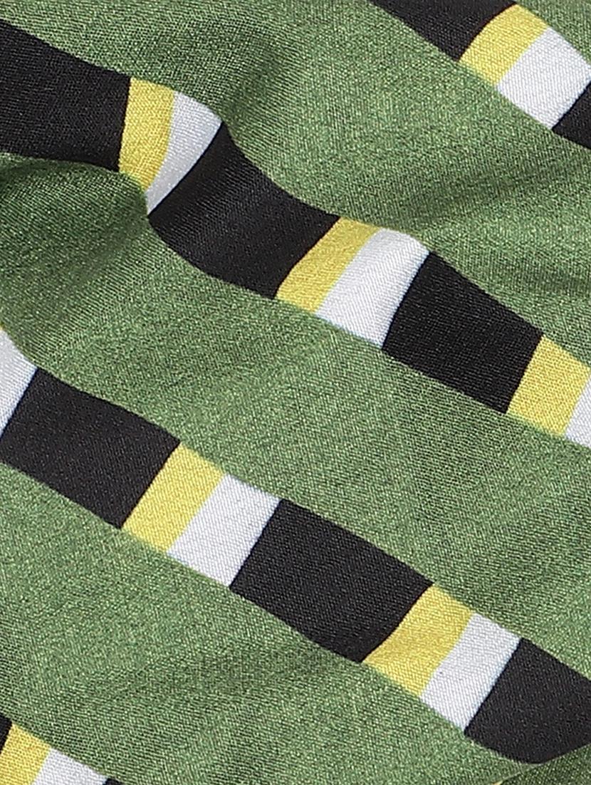 green printed viscose headband and scrunchy combo pack - 17987257 - Zoom Image - 7