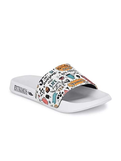 white canvas slip on flip flops - 18009275 - Very Small Image - 1