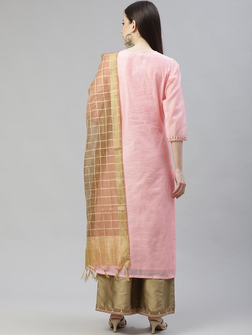 pink solid suit set - 18018909 - Standard Image - 2