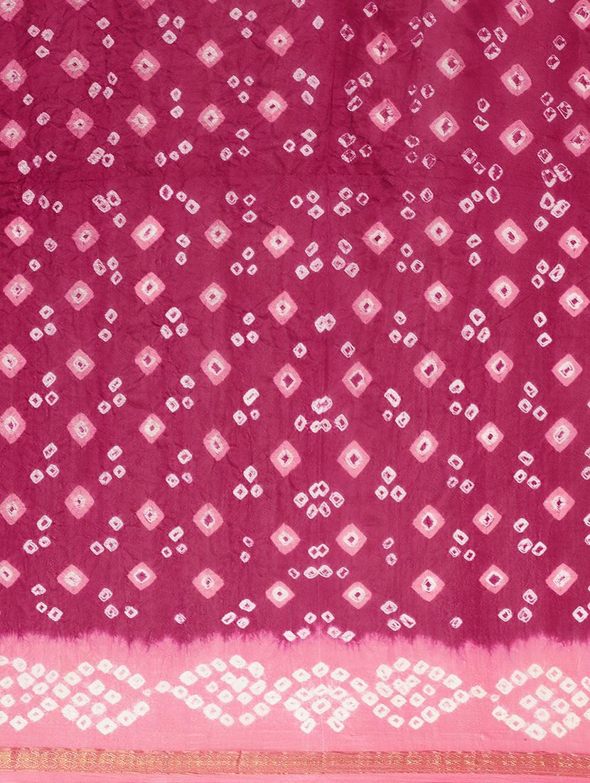 women's printed maroon colored saree - 18044144 - Zoom Image - 3
