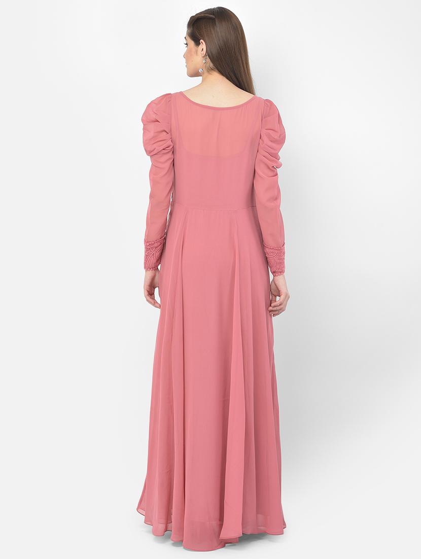women's fit & flare solid dress - 18056470 - Standard Image - 2