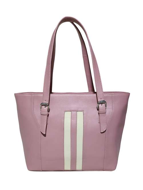 pink leatherette (pu) handbag - 18067062 - Very Small Image - 1
