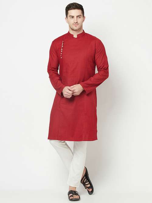 solid long kurta  - 18107434 - Very Small Image - 1