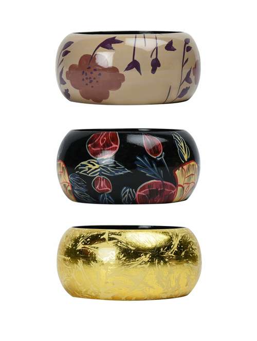 multi colored wood bangle - 18112855 - Very Small Image - 1