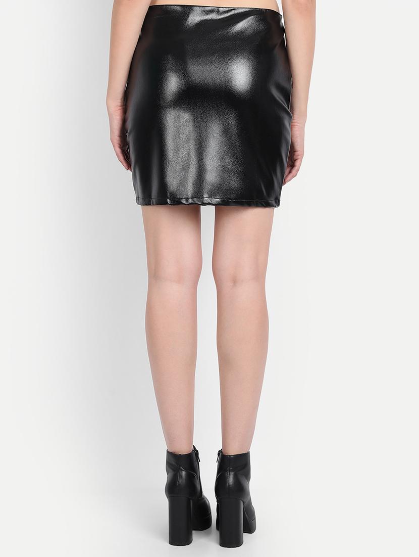 black solid pencil skirts skirt - 18141590 - Zoom Image - 2