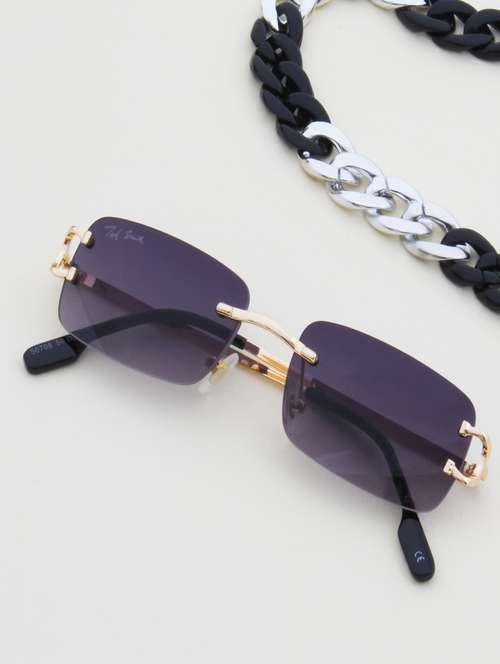 clasique by ted smith uv protection rectangular sunglasses stylish latest trending for men women (50) - 18145791 - Very Small Image - 1