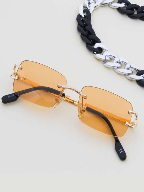 clasique by ted smith uv protection rectangular sunglasses stylish latest trending for men women (50) - 18145793 - Very Small Image - 1