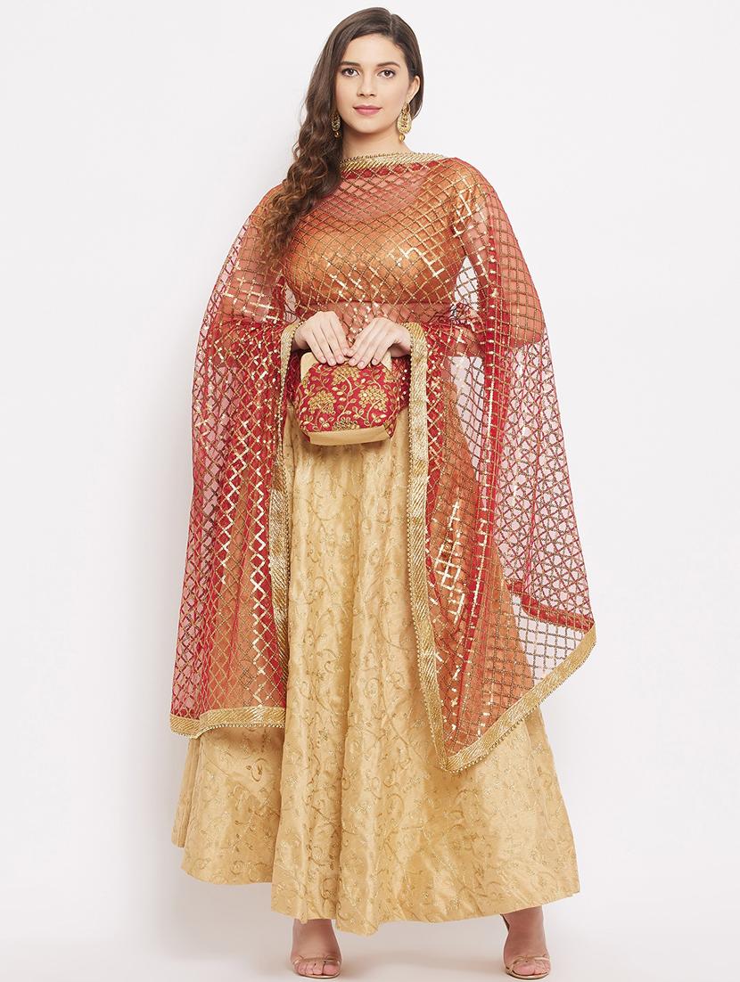 red net dupatta - 18163489 - Zoom Image - 2