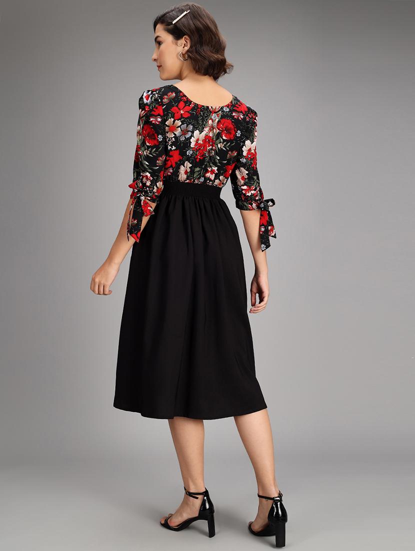 women's fit & flare floral dress - 18171930 - Zoom Image - 2