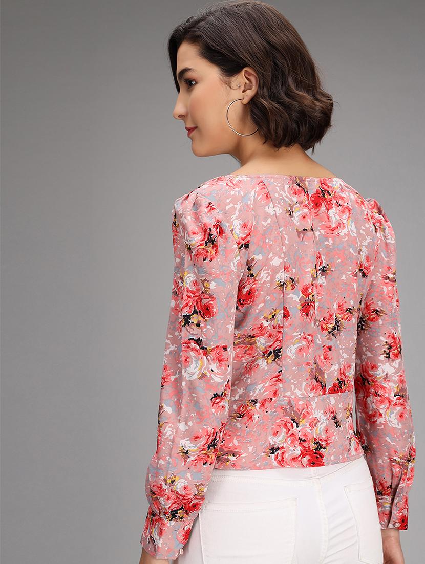 women's peplum square neck top - 18172483 - Zoom Image - 2