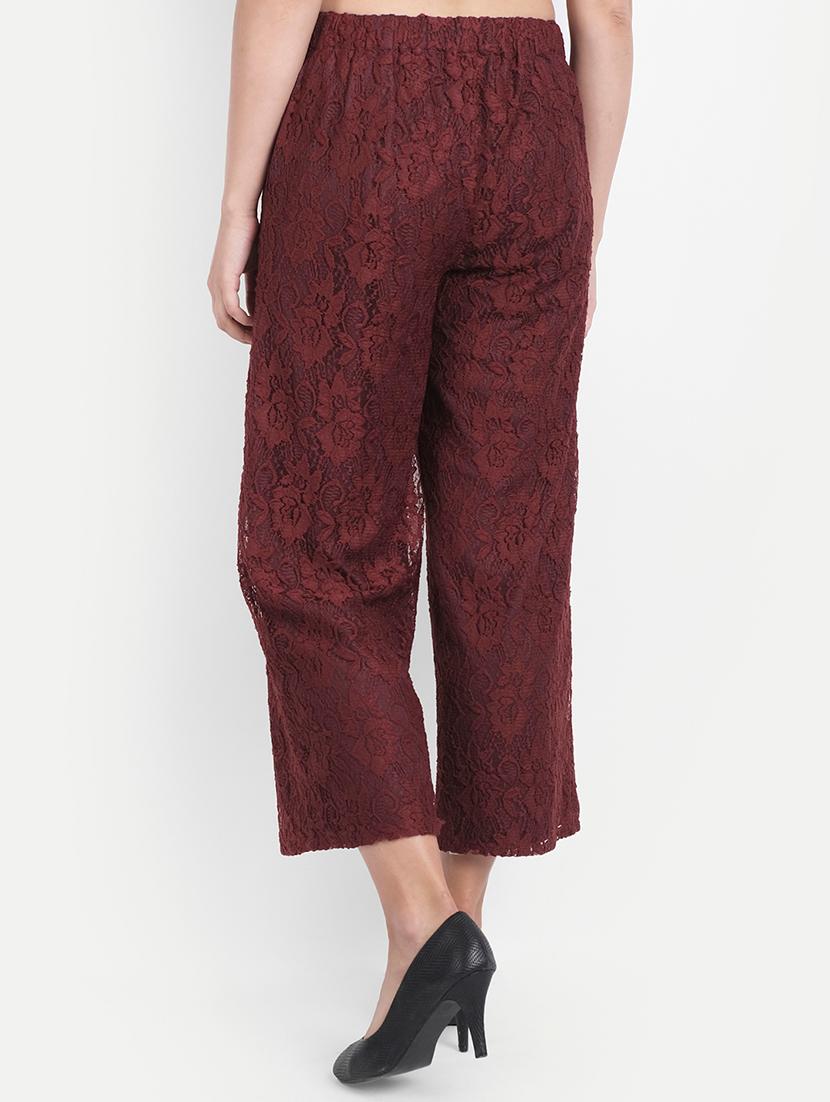 mid rise laced palazzo - 18184860 - Standard Image - 2