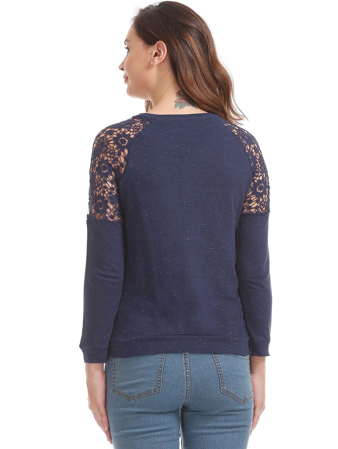 women's regular round neck top - 18195404 - Zoom Image - 2