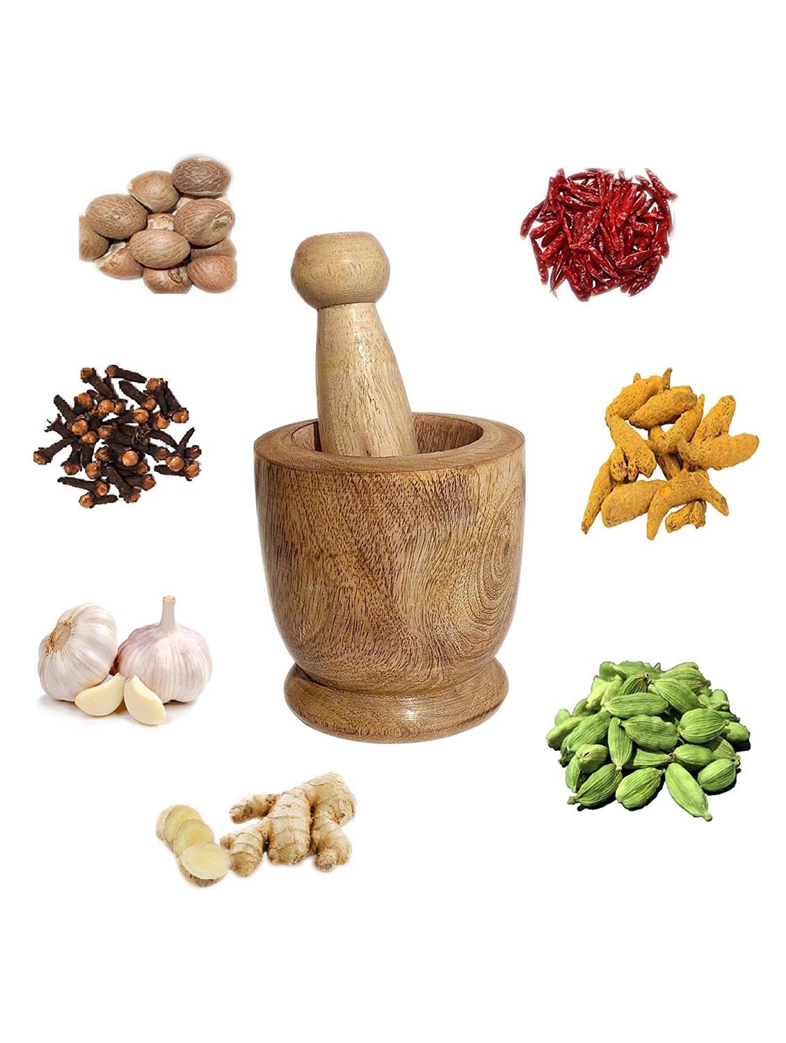 buzykart® wooden pestle set - 18219005 - Standard Image - 3