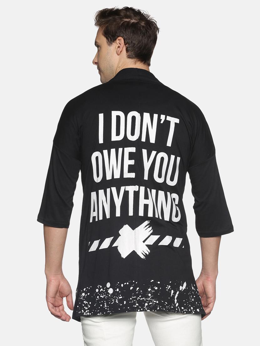 black back-printed cardigan - 18230879 - Zoom Image - 2