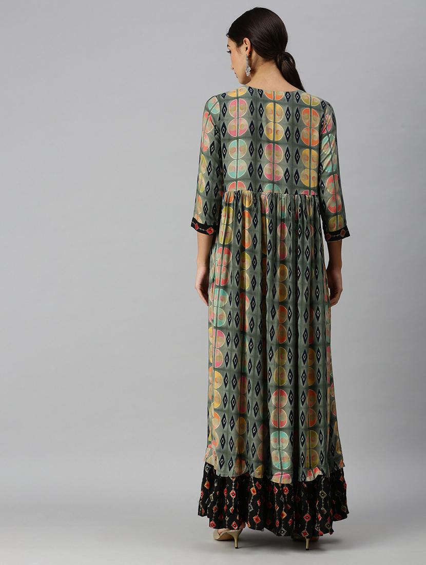 women's flared kurta - 18249281 - Standard Image - 2