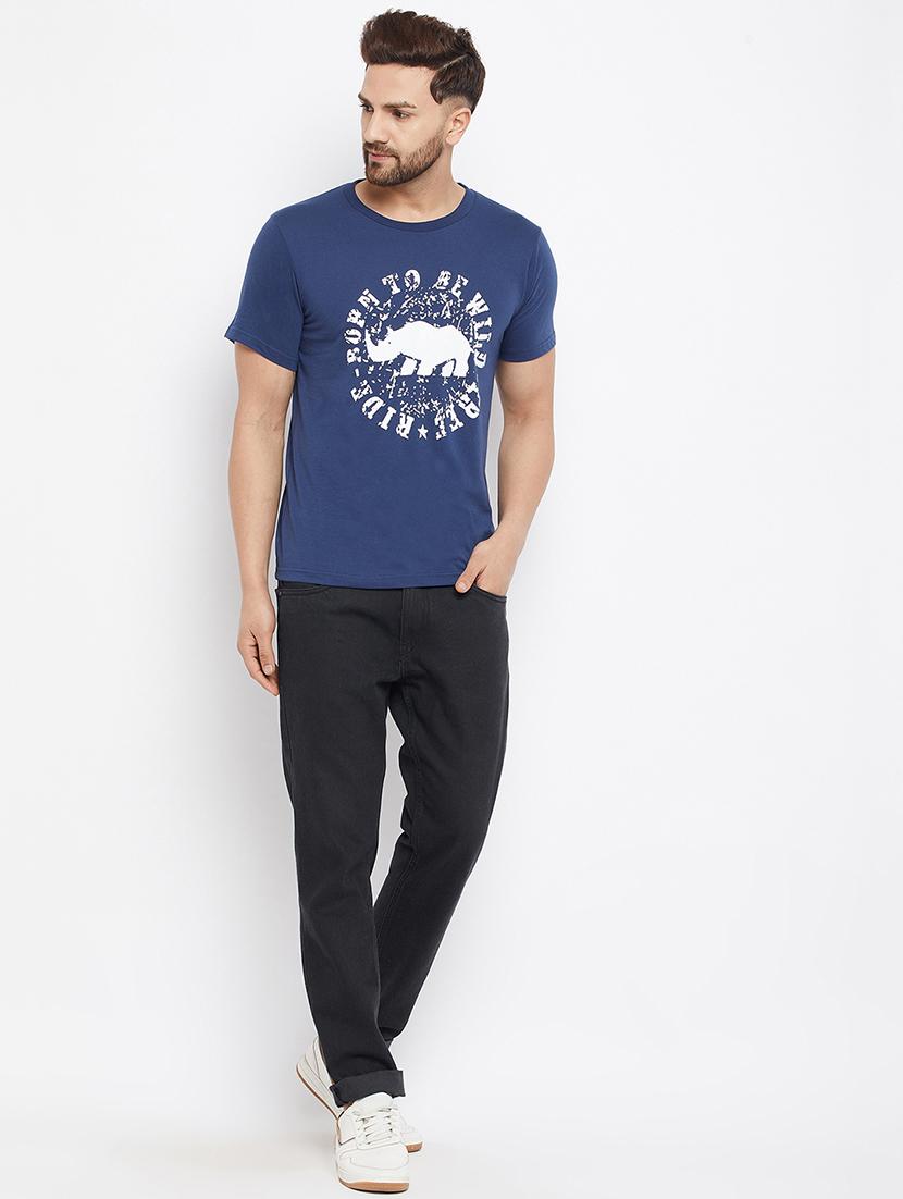 men short sleeved front print t-shirt - 18269704 - Zoom Image - 3