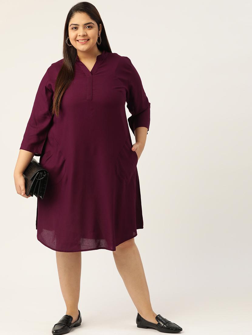 women's solid dress - 18271351 - Zoom Image - 3