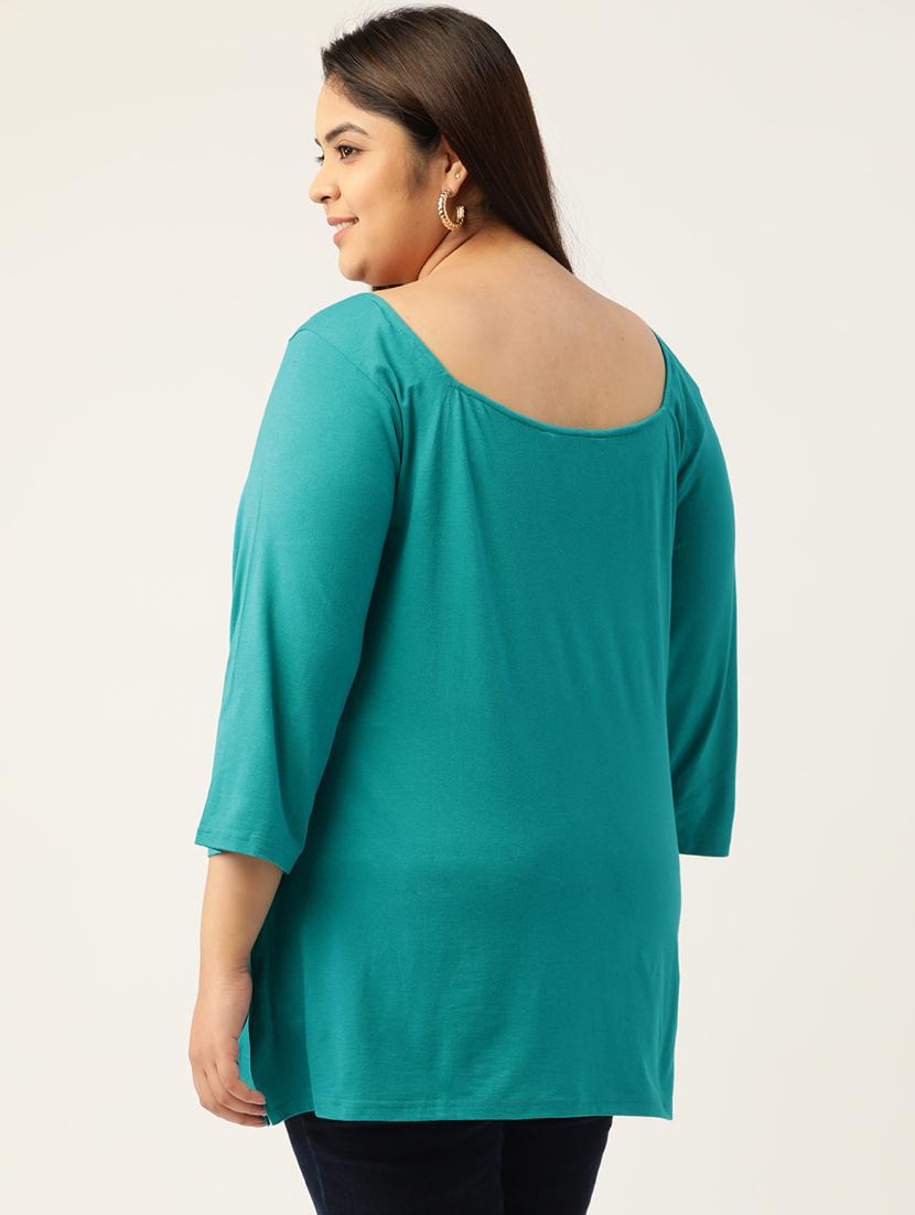 women's a line square neck top - 18271873 - Zoom Image - 2