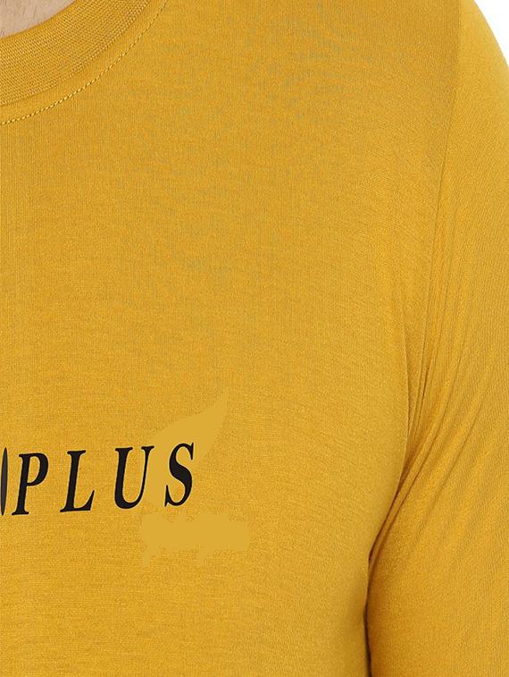 yellow chest printed t-shirt - 18272706 - Standard Image - 2