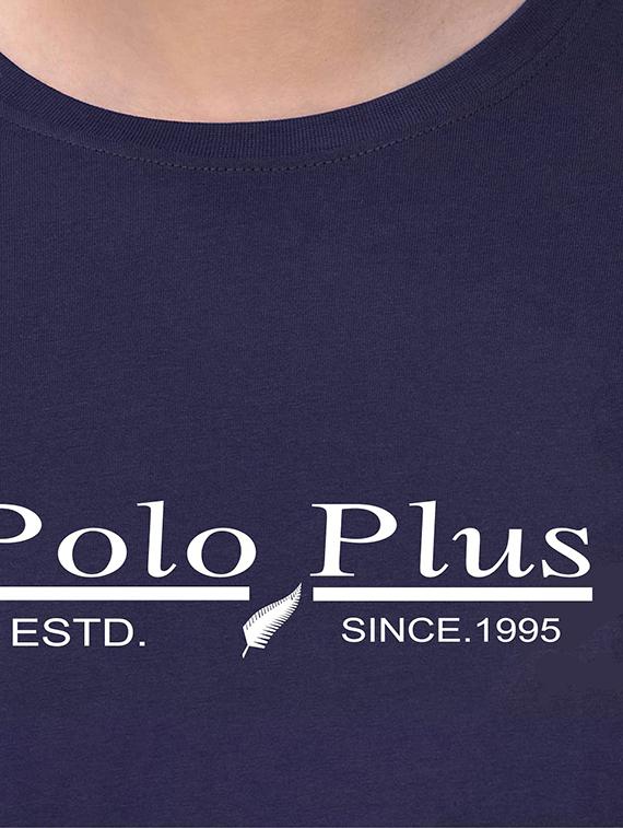 navy blue chest printed t-shirt - 18272710 - Zoom Image - 3
