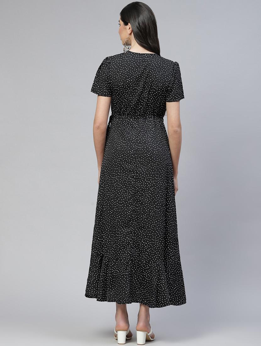 women's wrap printed dress - 18277745 - Zoom Image - 3
