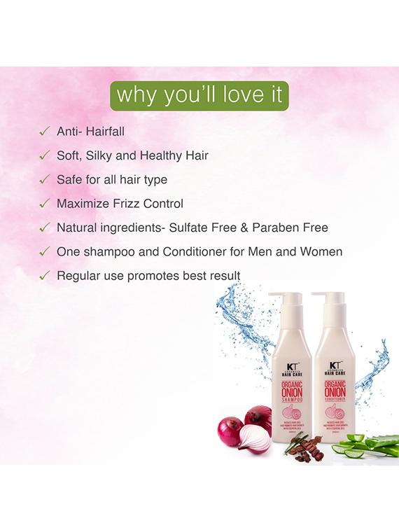 kt advanced haircare organic onion shampoo - 250 ml - 18286331 - Standard Image - 3