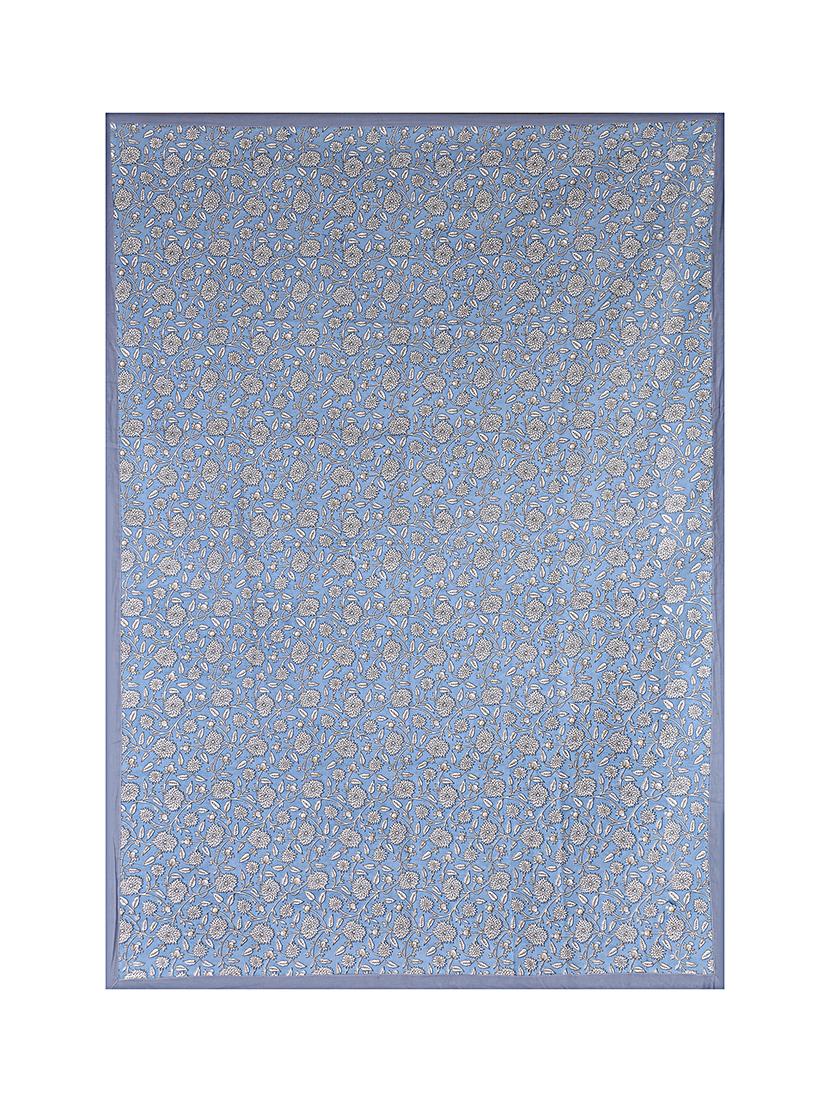 texstylers blue pure cotton 4 seater jaipuri print table cloth cover - 18299461 - Standard Image - 2