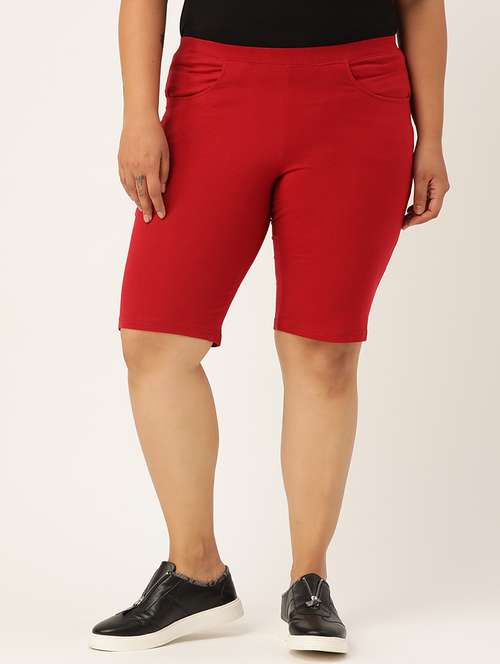 drawstring waist plus short - 18302707 - Very Small Image - 1