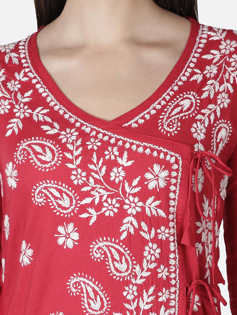 women's angrakha kurta - 18304847 - Zoom Image - 5