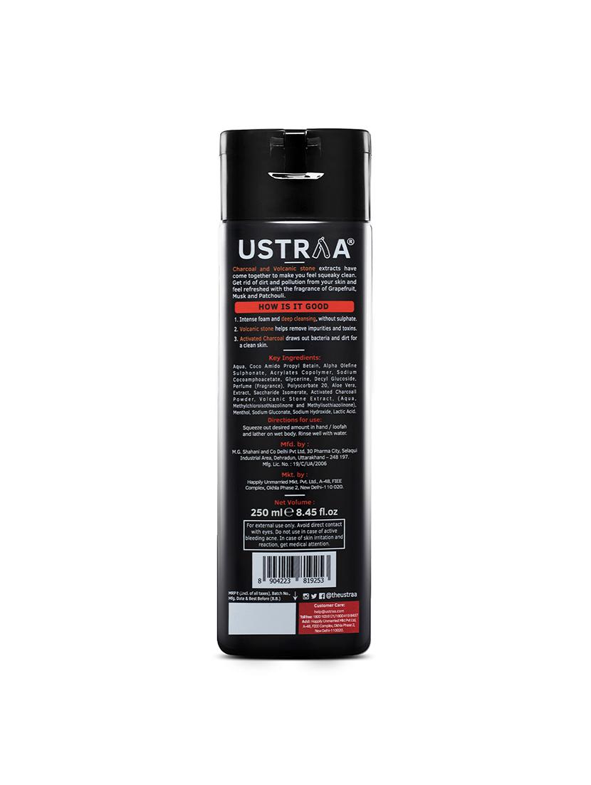 ustraa body lotion germ free - 200ml & body wash - activated charcoal - 250ml - 18316164 - Standard Image - 5