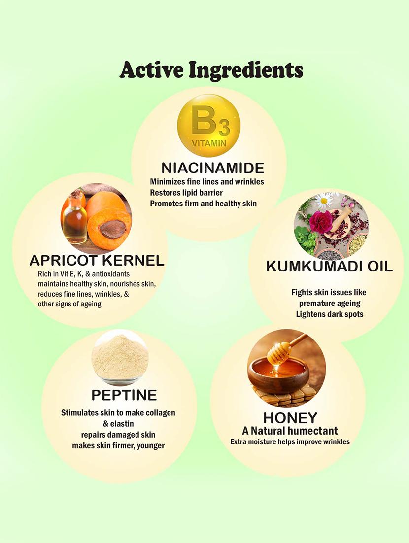 kumkumadi anti ageing to fight skin-aging & fine lines cream for deep hydration, glow & supple skin - 18325739 - Zoom Image - 2