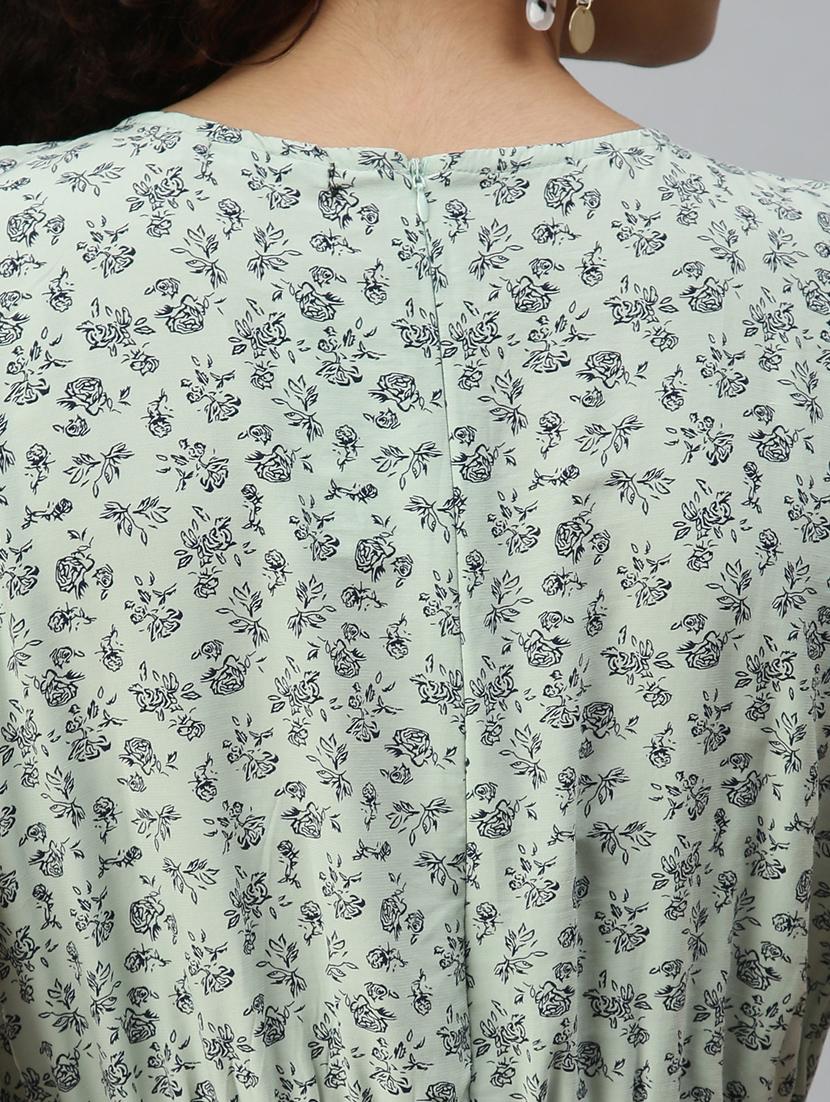 round neck floral jumpsuit - 18336935 - Standard Image - 5