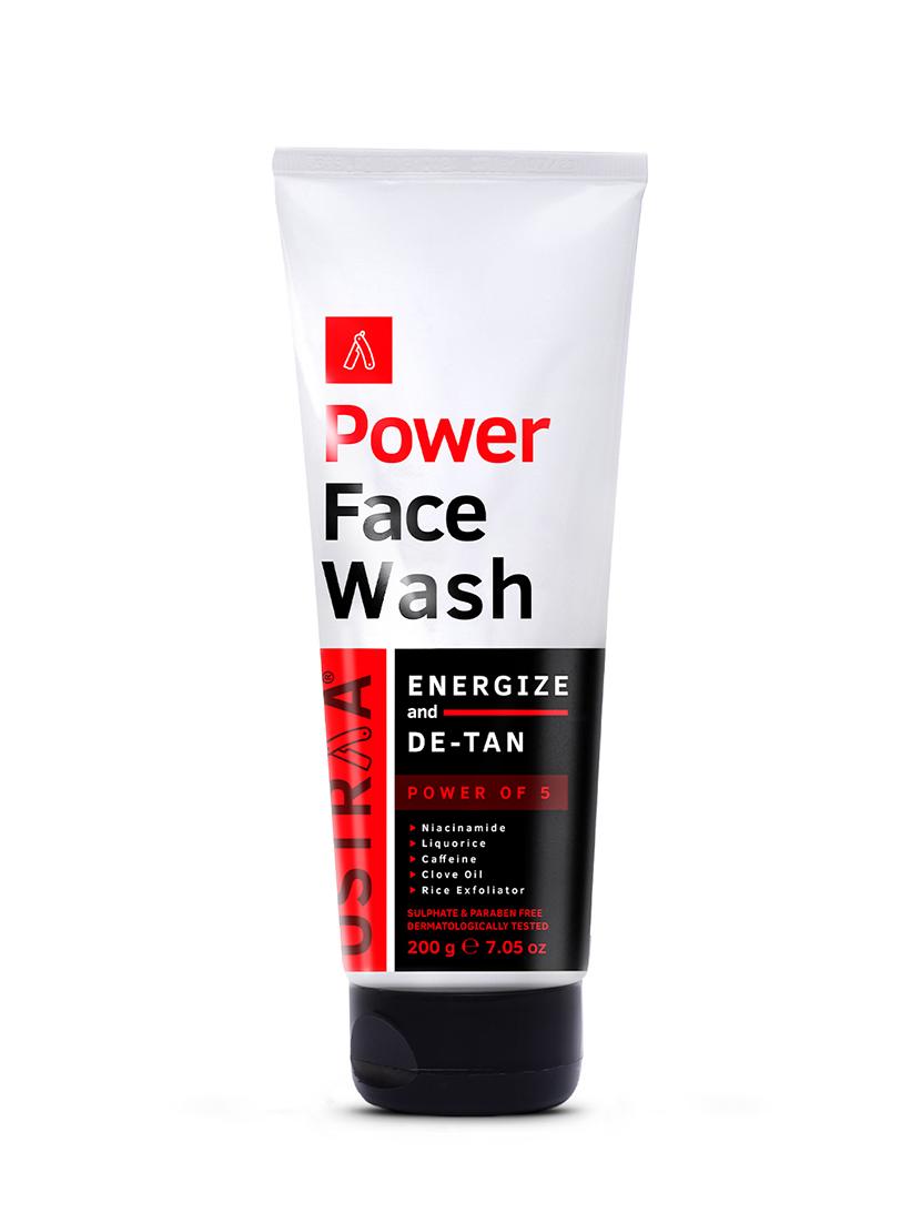 ustraa power face wash energize and de-tan - 200g & de tan face scrub - 100g - 18346222 - Zoom Image - 3