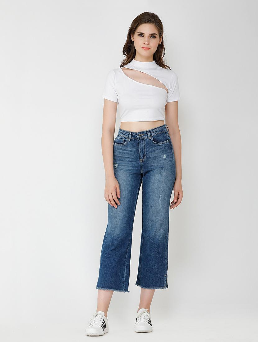 cut out detail crop top - 18347579 - Zoom Image - 3