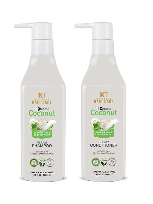 kehairtherapy advance extreme coconut repair shampoo and conditioner, 250 ml (pack of 2) - 18376853 - Very Small Image - 1