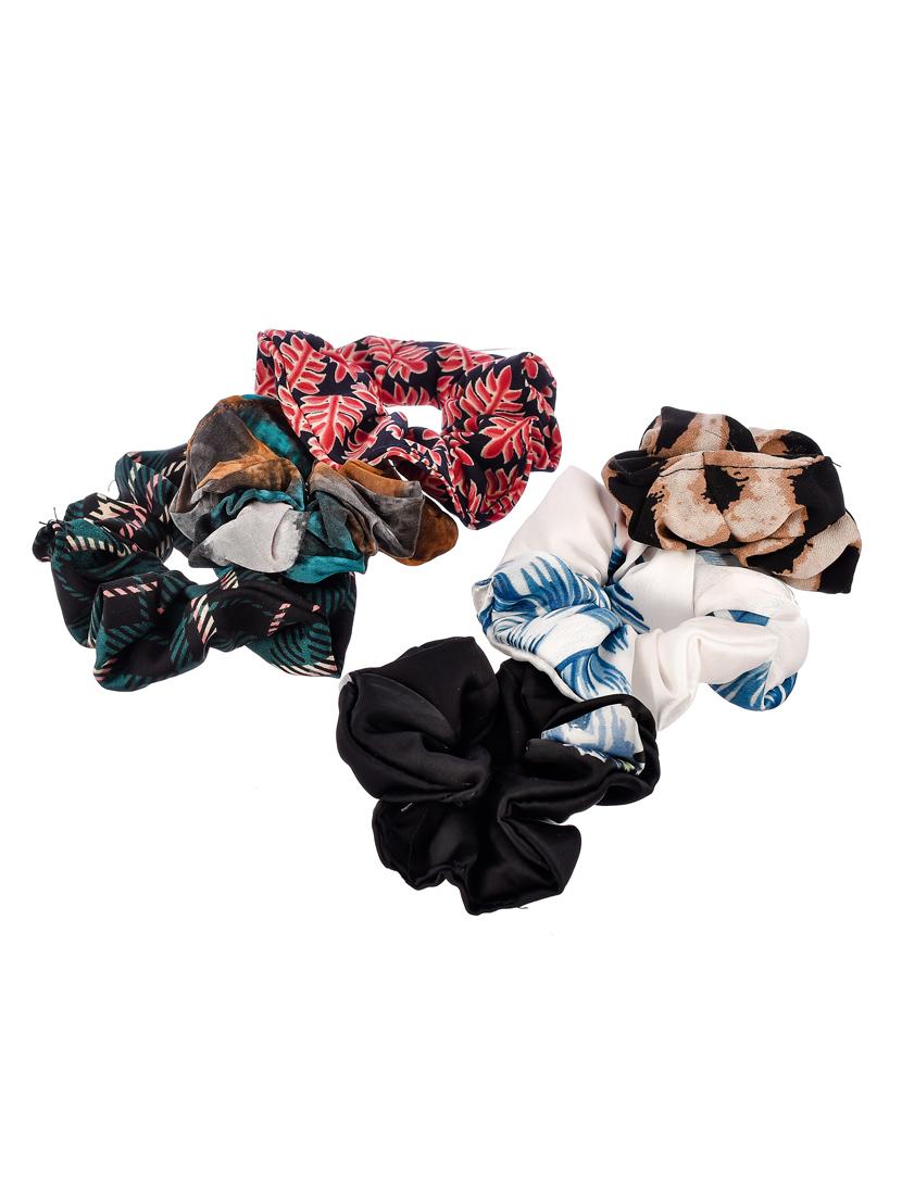 set of 6 multi colored printed ponytail holders - 18384152 - Zoom Image - 3