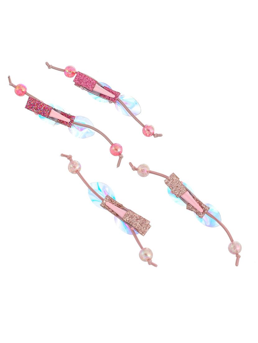 set of 4 glitter bow hair accessory - 18386567 - Standard Image - 2