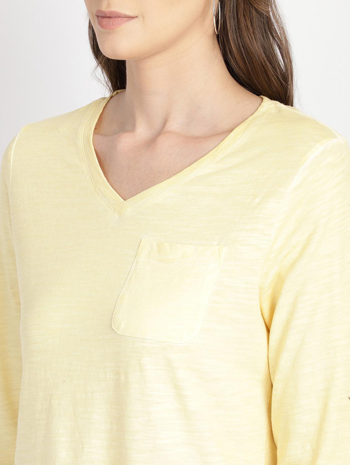women's straight v neck top - 18393482 - Zoom Image - 5