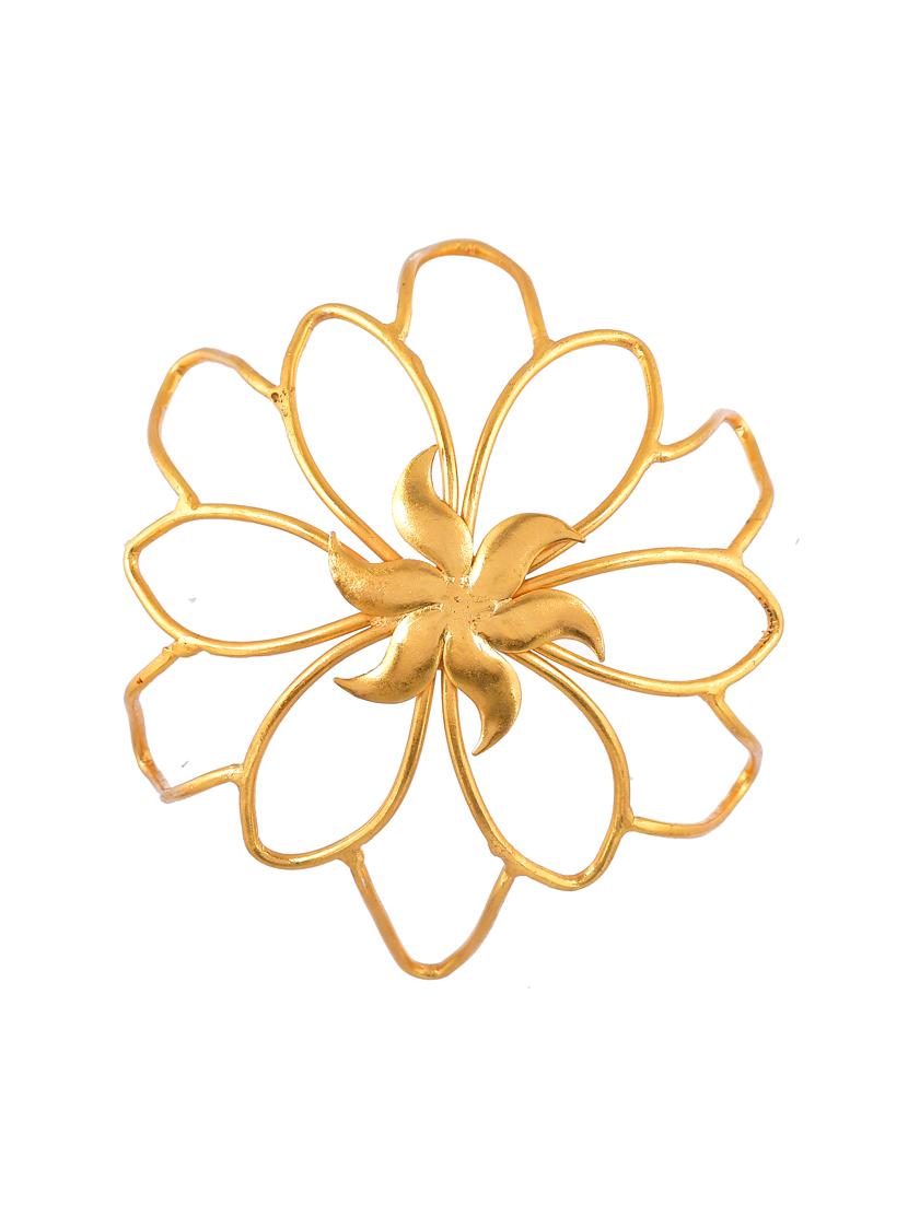 gold plated meratha designer hair accessory set - 18395854 - Zoom Image - 3