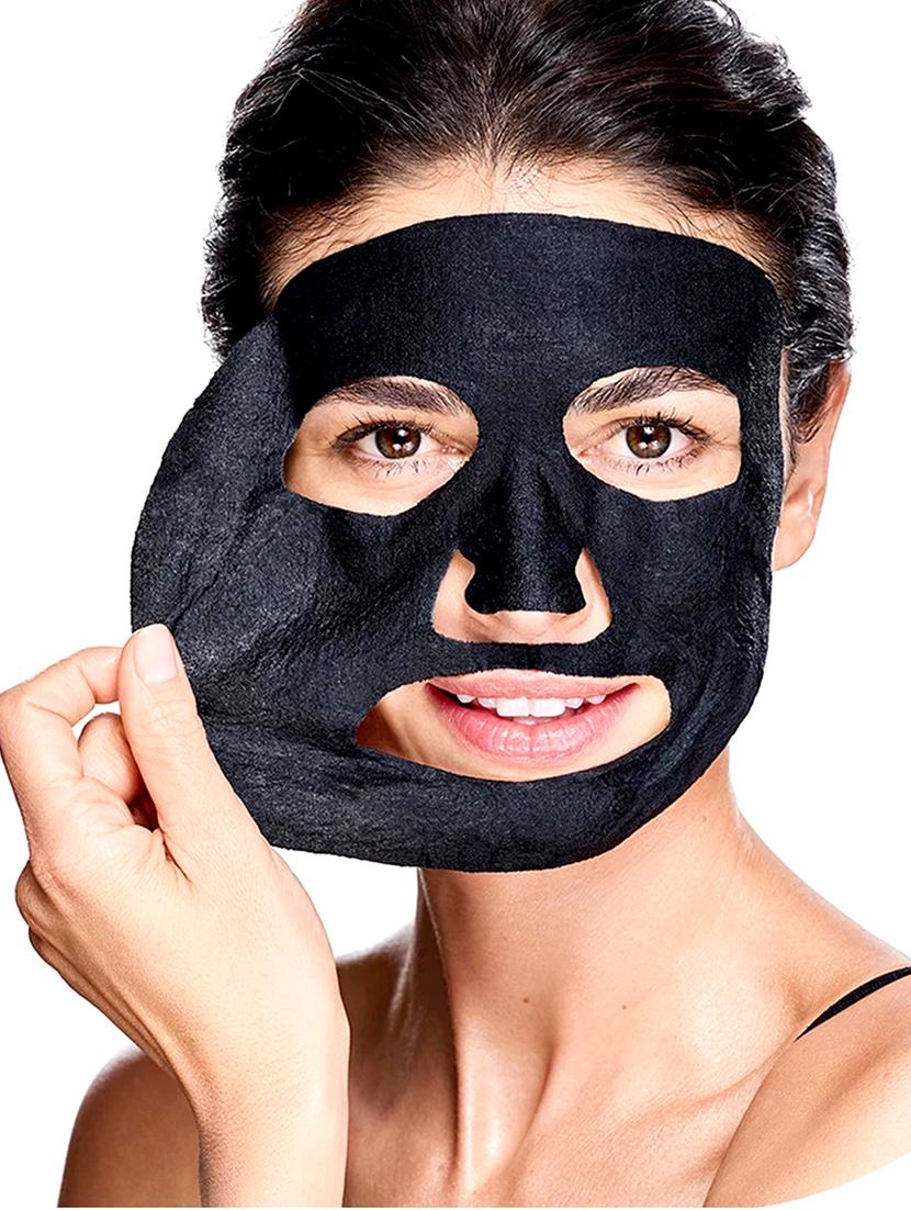 masking beauty bamboo charcoal facial sheet mask of kiwi, coconut & tea tree combo pack of 3 - 18398585 - Zoom Image - 2
