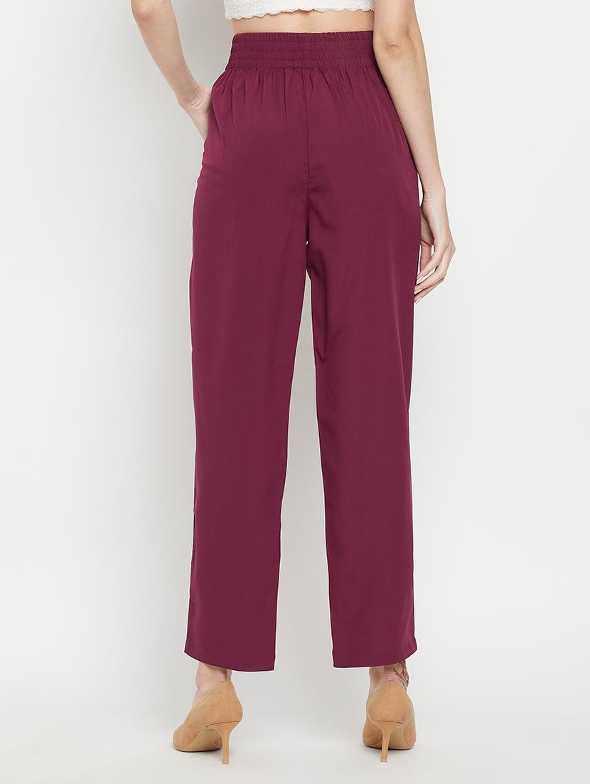 high rise solid pleated trouser - 18399728 - Standard Image - 2