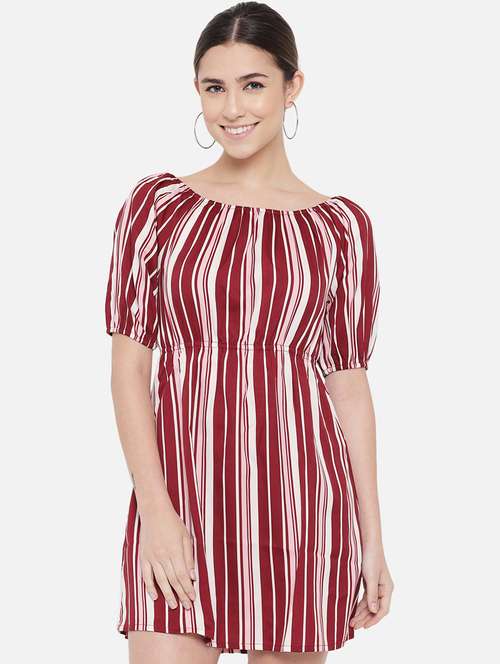 women's shift striped dress - 18407232 - Very Small Image - 1