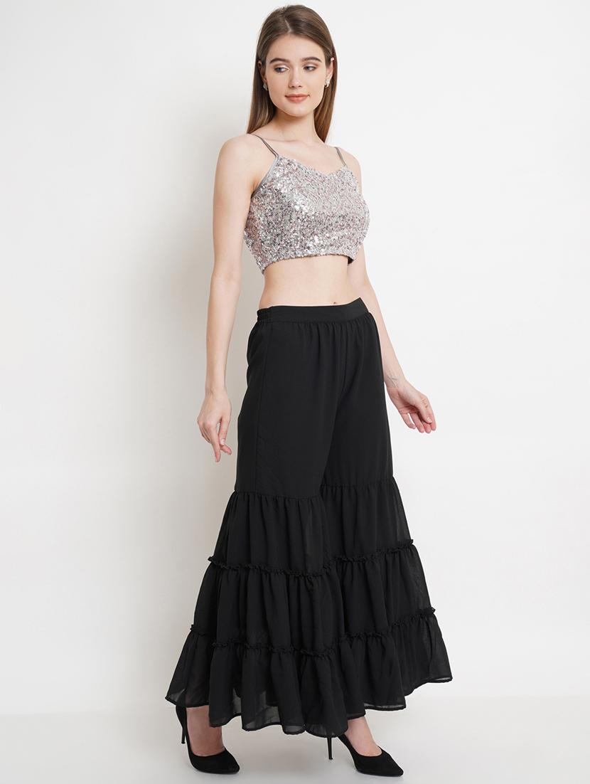 silver georgette fusion set - 18413851 - Zoom Image - 2